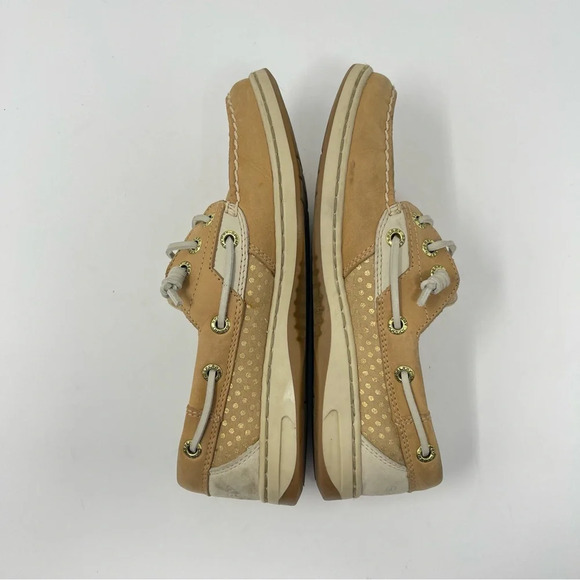 Sperry Gold Polka Dot Boat Shoes - Picture 7 of 9
